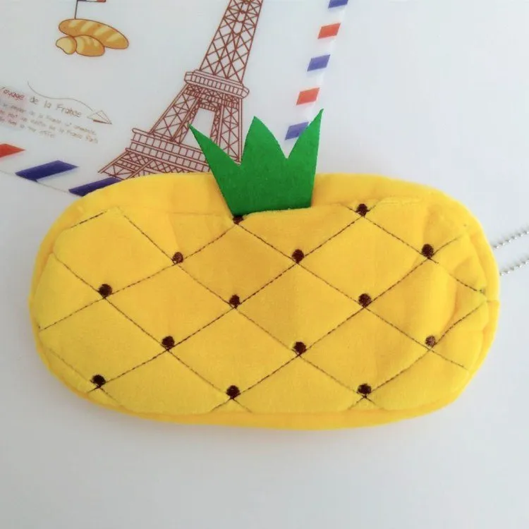 Kawaii Watermelon and Strawberry Plush Pencil Pouch
