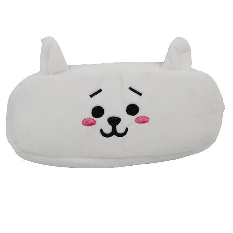 Kawaii Watermelon and Strawberry Plush Pencil Pouch