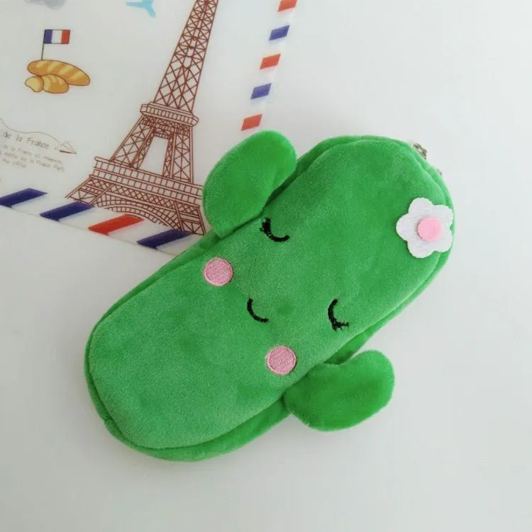 Kawaii Watermelon and Strawberry Plush Pencil Pouch