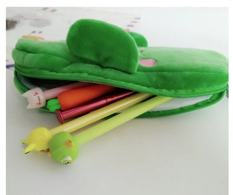 Kawaii Watermelon and Strawberry Plush Pencil Pouch
