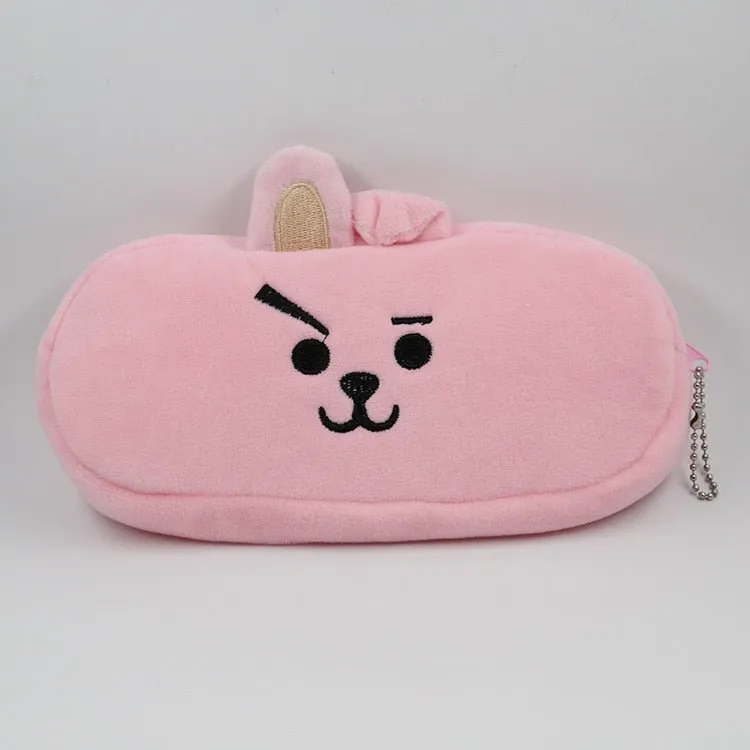 Kawaii Watermelon and Strawberry Plush Pencil Pouch