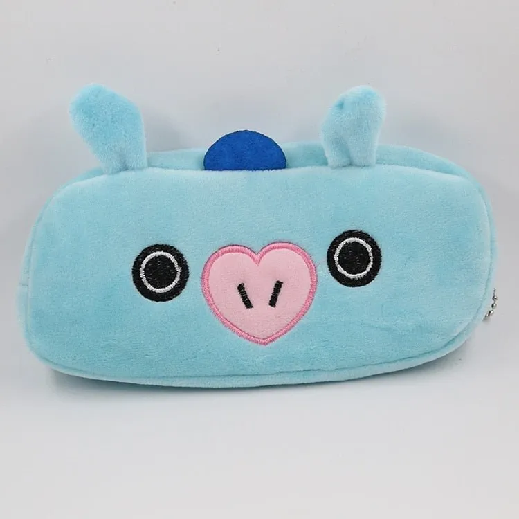 Kawaii Watermelon and Strawberry Plush Pencil Pouch