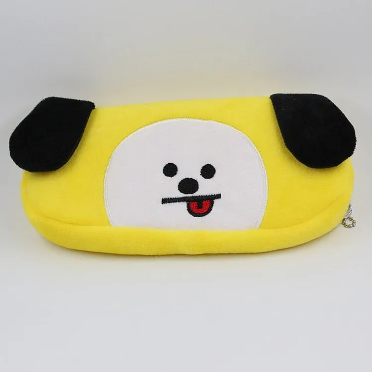 Kawaii Watermelon and Strawberry Plush Pencil Pouch