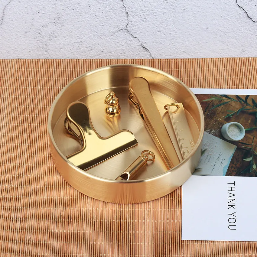 Keii Gold Round Tray
