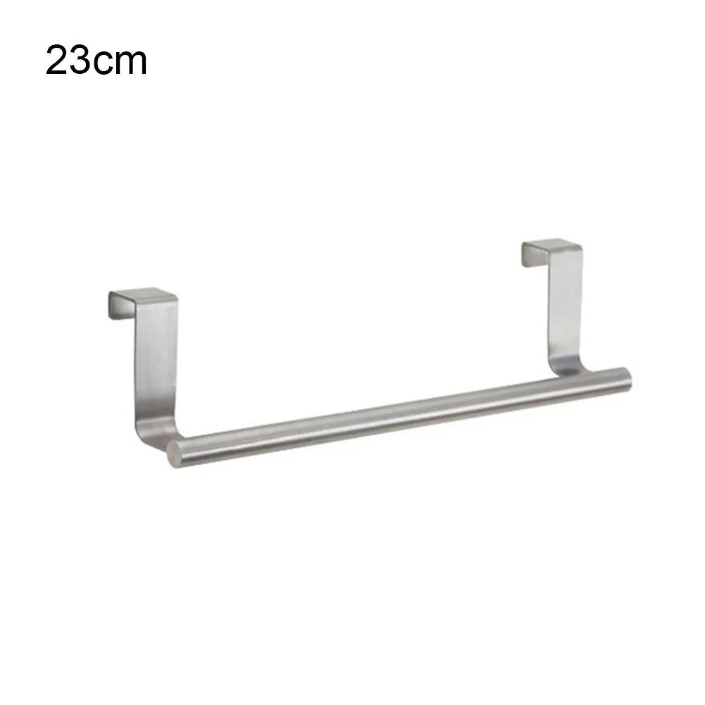 Kitchen Hook Towel Rail Hanger Bar Holder Bathroom Storage Tools Stainless Steel Cabinet Hanger Over Door