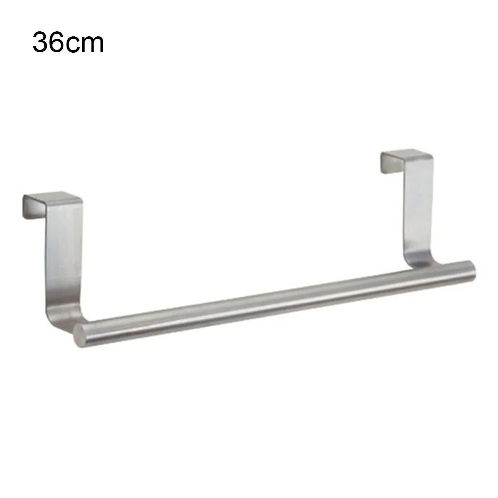 Kitchen Hook Towel Rail Hanger Bar Holder Bathroom Storage Tools Stainless Steel Cabinet Hanger Over Door
