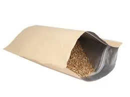 Kraft Finish Stand Up Pouch With Zipper