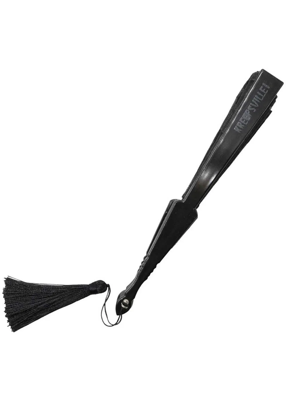 Kreepsville Spiderweb Lace Hand Fan Black