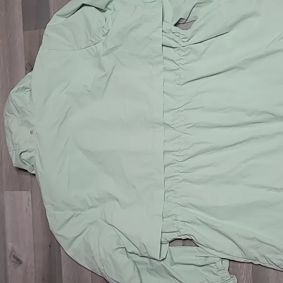 Lane Bryant Crinkle Cinched-Waist Jacket With Convertible Hood Size 22/24 (3x)