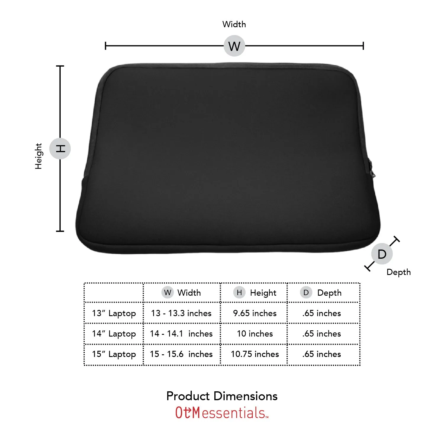 Laptop Sleeve, Neoprene, University of Connecticut