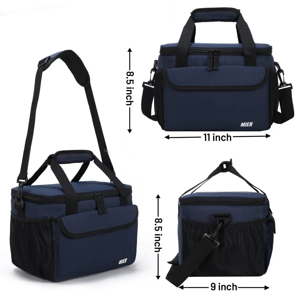 Large Lunch Box for Men Insulated Lunch Bags, 18 Can