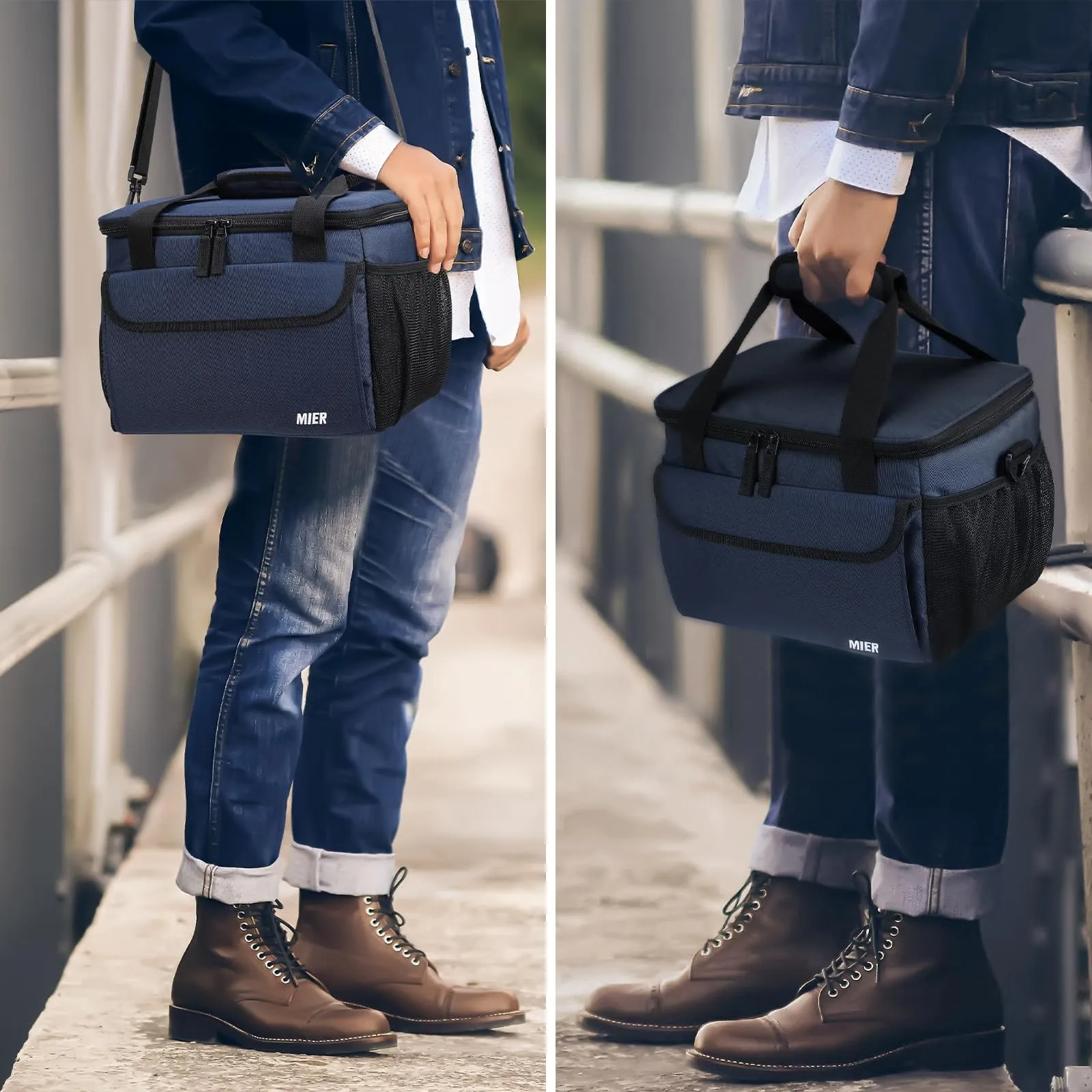 Large Lunch Box for Men Insulated Lunch Bags, 18 Can