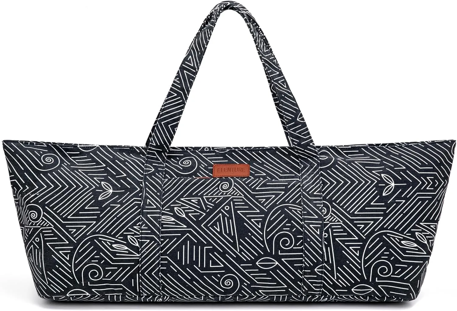 Large Yoga Mat Bag for Women Men, Travel Yoga Gym Bag for Pilates Office Beach Workout, Yoga Mat Tote Carrier with Mat Strap for 1/4" 1/2" Thick Exercise Yoga Mat