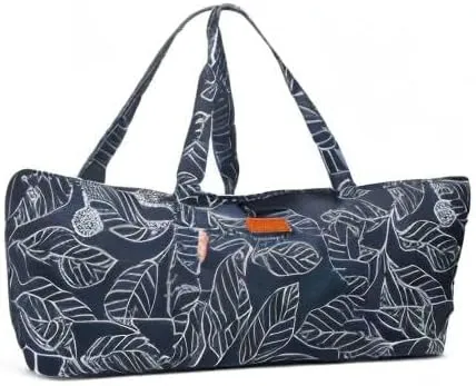 Large Yoga Mat Bag for Women Men, Travel Yoga Gym Bag for Pilates Office Beach Workout, Yoga Mat Tote Carrier with Mat Strap for 1/4" 1/2" Thick Exercise Yoga Mat