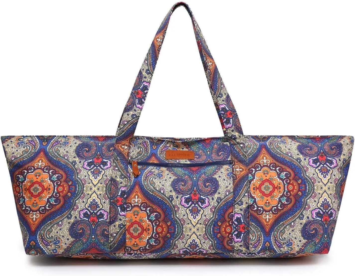 Large Yoga Mat Bag for Women Men, Travel Yoga Gym Bag for Pilates Office Beach Workout, Yoga Mat Tote Carrier with Mat Strap for 1/4" 1/2" Thick Exercise Yoga Mat