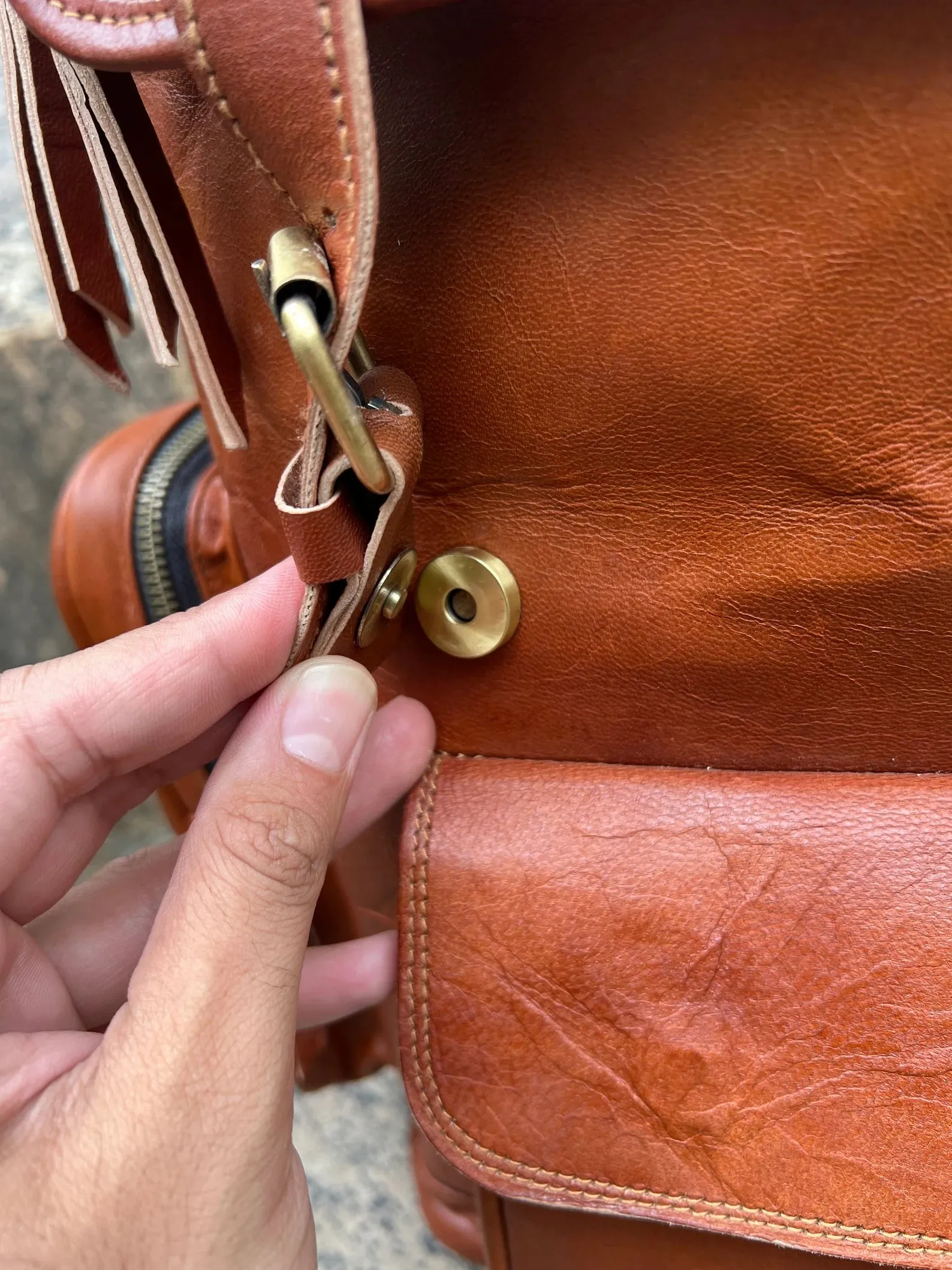 Leather Backpack, Travel Backpack Rucksack