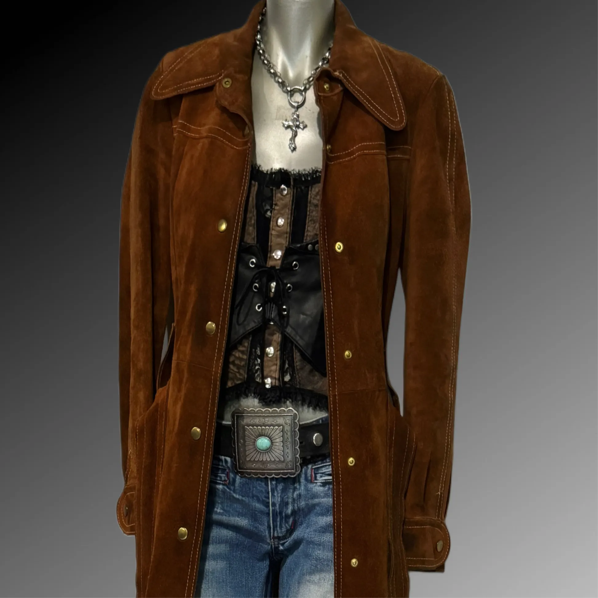 Leather Studded Vest