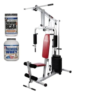 Lifeline Home Gym Equipment 002 Bonus with Weider Premium Whey Protein 2.3kg (Chocolate Nougat) and Weider Premium BCAA Powder 500 Gms (Sunny Orange) || Available on EMI