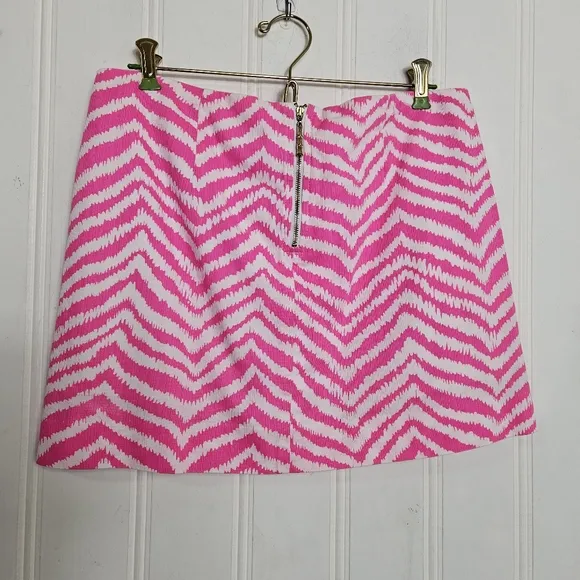Lilly Pulitzer Skort Womens Size 8 Ella Pink Zebra Print Skirt with Shorts