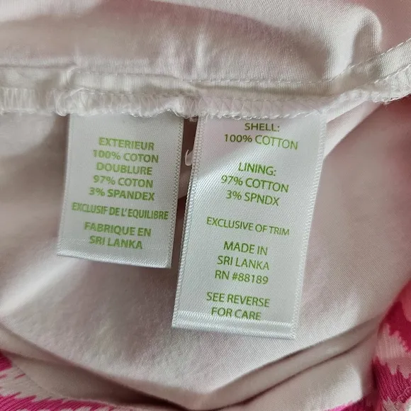 Lilly Pulitzer Skort Womens Size 8 Ella Pink Zebra Print Skirt with Shorts