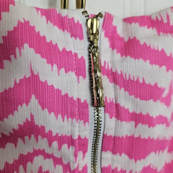 Lilly Pulitzer Skort Womens Size 8 Ella Pink Zebra Print Skirt with Shorts