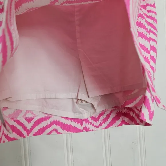Lilly Pulitzer Skort Womens Size 8 Ella Pink Zebra Print Skirt with Shorts