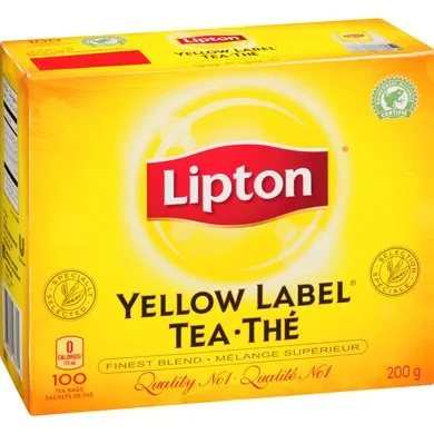 Lipton Black Tea Yellow Label 100 Tea Bags