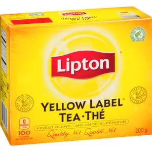 Lipton Black Tea Yellow Label 100 Tea Bags