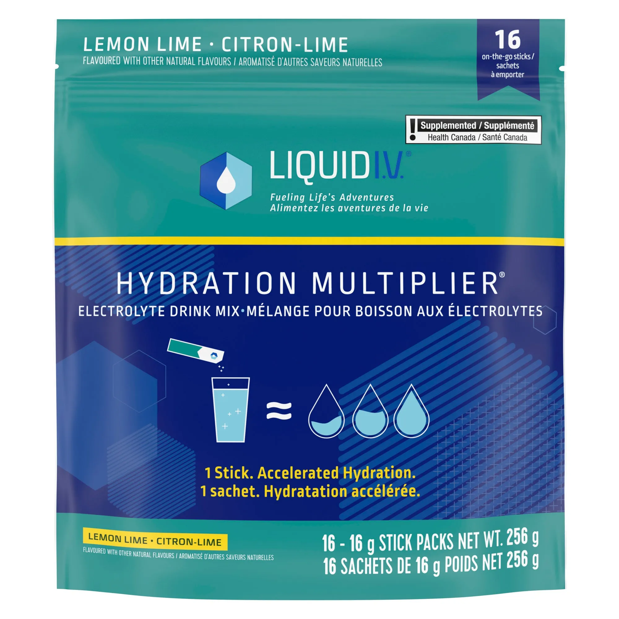 Liquid I.V. Hydration Multiplier Lemon Lime 16 Count