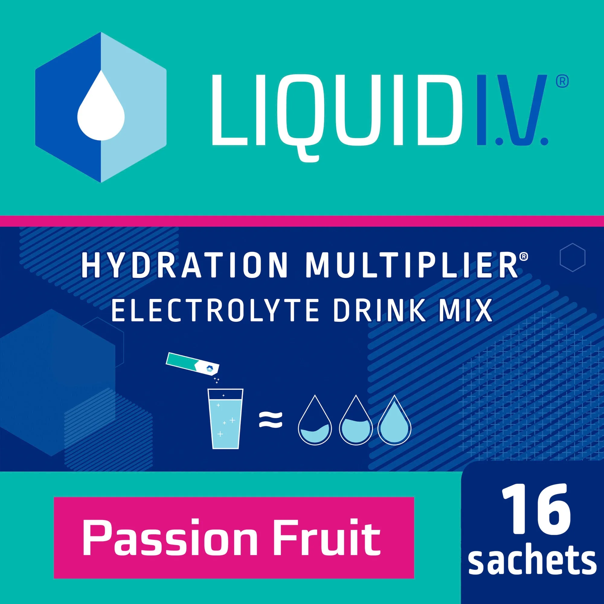 Liquid I.V. Hydration Multiplier Passion Fruit 16 Count