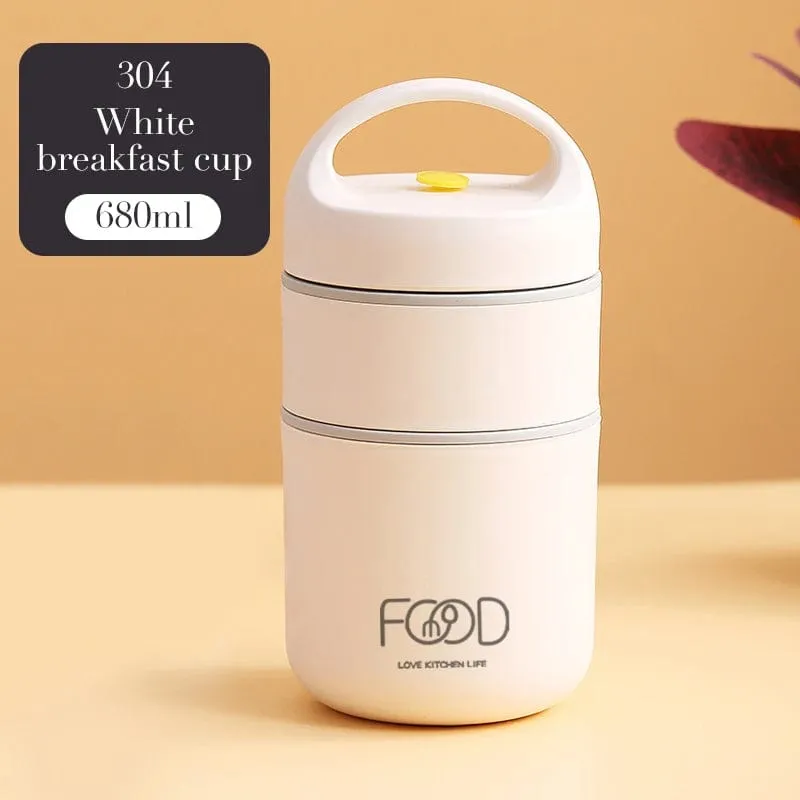 Lunch Boxes Lunch Bag 304 Stainless Steel Lunch Box For Kids Lunch Bags For Children Portable Lunch Box Kids Thermal  Bento Box