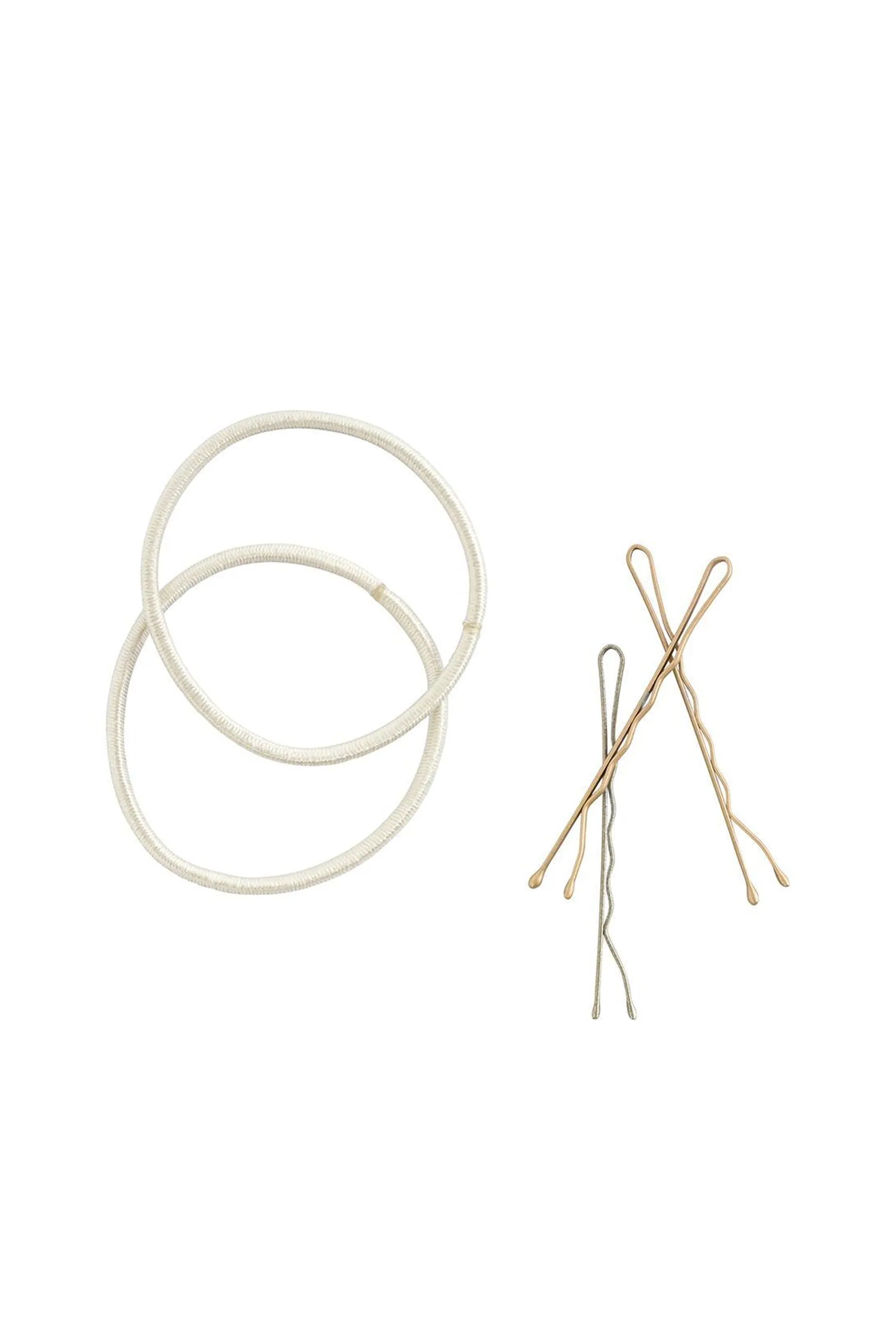 MAE 40-2500BL Combo Elastic and Bobby Pins Blonde 25