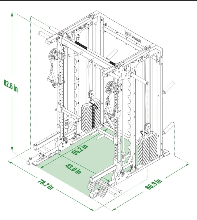 Major Fitness B52 Pro Smith Machine with Functional Trainer