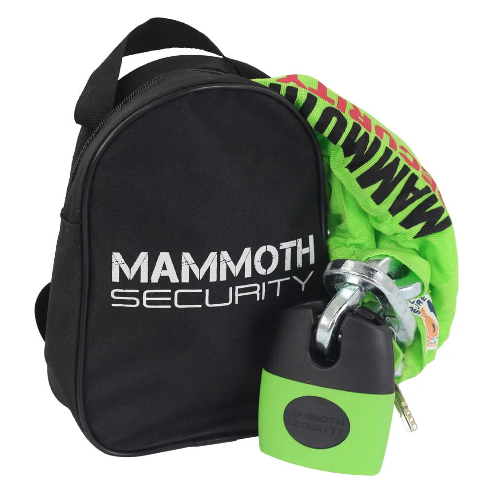 Mammoth Lock & Chain Motorcycle Storage Pillion Seat Bag