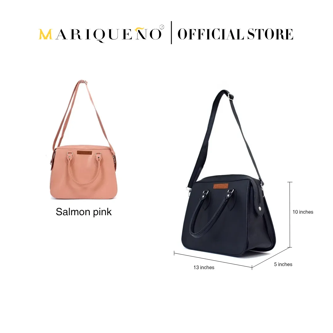MARGAUX Classic Handbag with Sling in Black