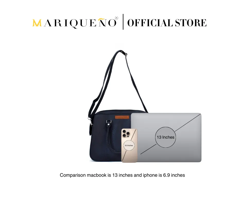 MARGAUX Classic Handbag with Sling in Black