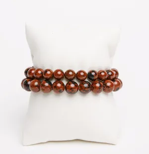ME™ Basics His & Hers Mahogany Obsidian 2-pc Bracelet Set