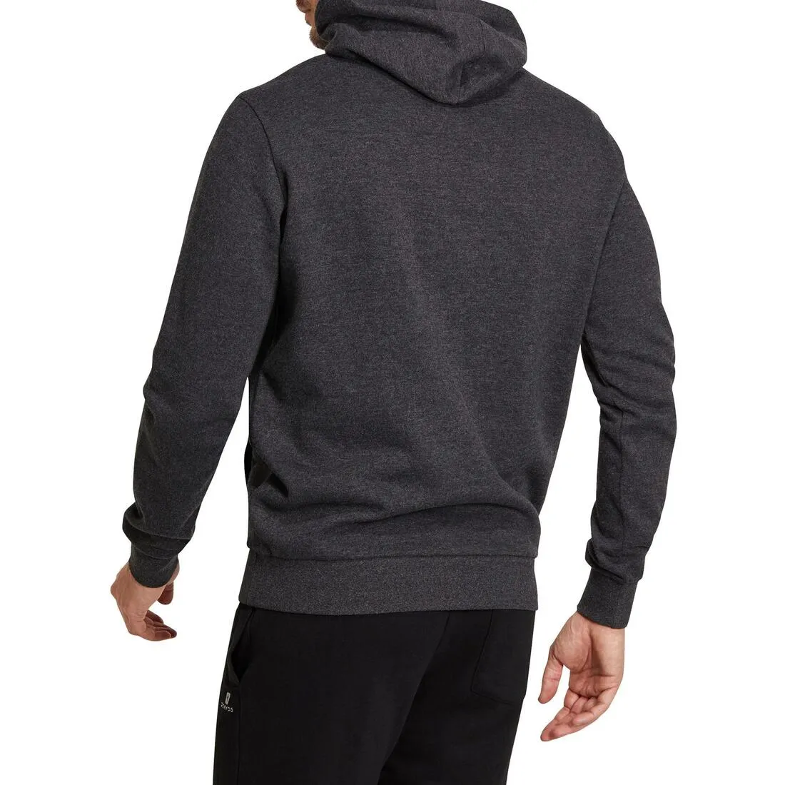 Men's Hooded Gym & Pilates Sweatshirt - Dark Grey