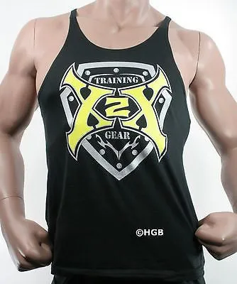 Mens Stringer Tank Top X2X Bodybuilding Wear Gym Workout Clothing NEW USA MADE