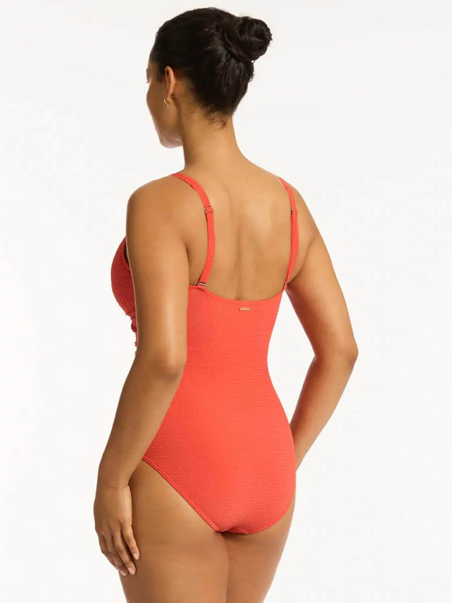 Messina Cross Front Multifit One Piece in Flame