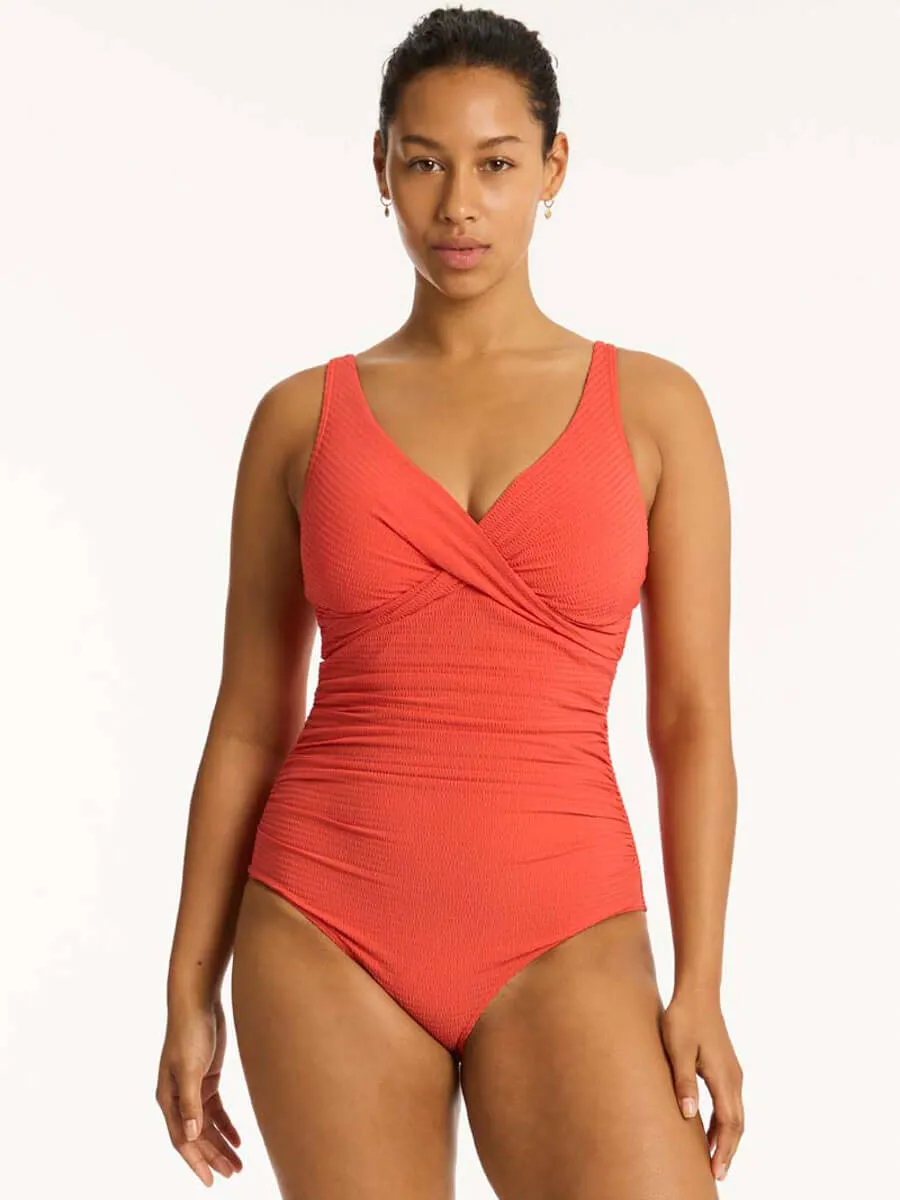Messina Cross Front Multifit One Piece in Flame