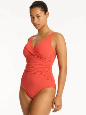 Messina Cross Front Multifit One Piece in Flame