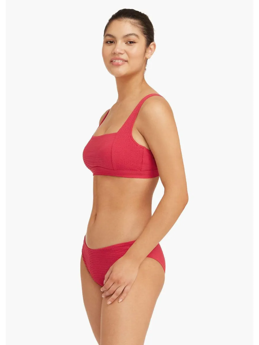 Messina Square Neck Bra In Red