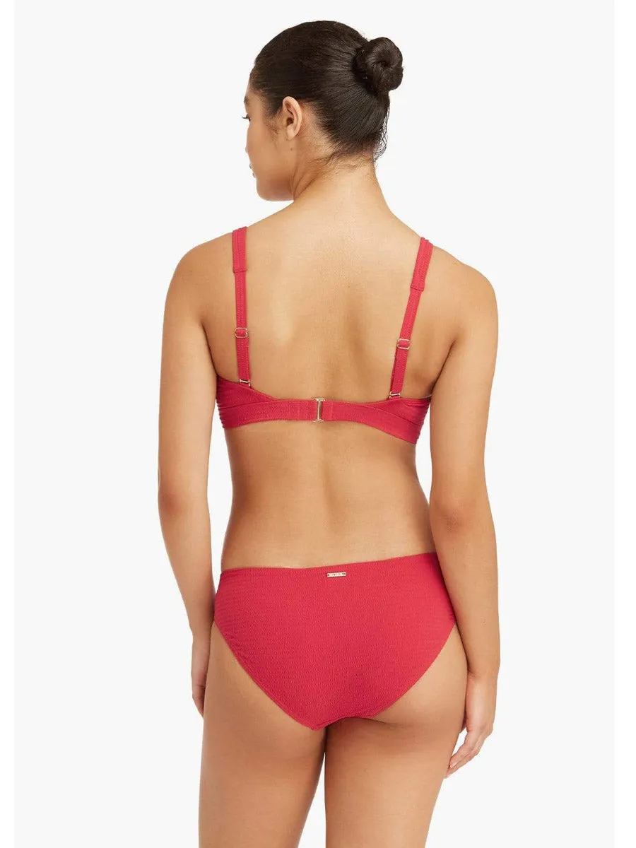 Messina Square Neck Bra In Red
