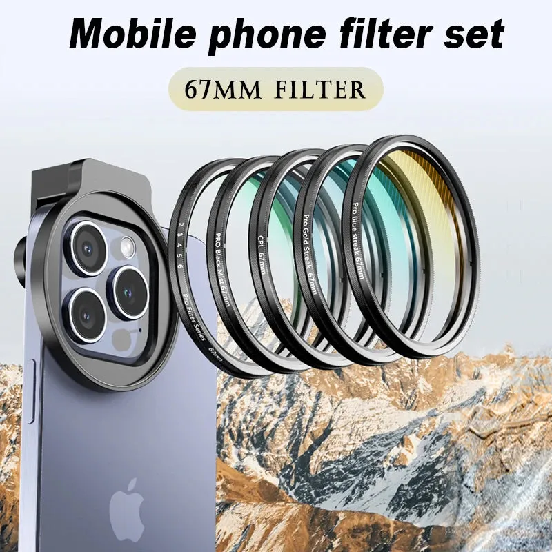 Metal Filter Adapter Lens for iPhone Camera Stabilization