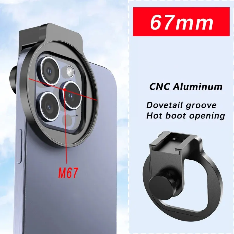 Metal Filter Adapter Lens for iPhone Camera Stabilization