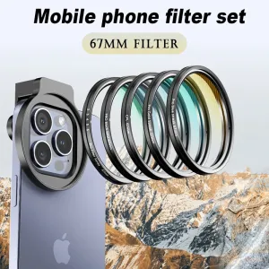 Metal Filter Adapter Lens for iPhone Camera Stabilization