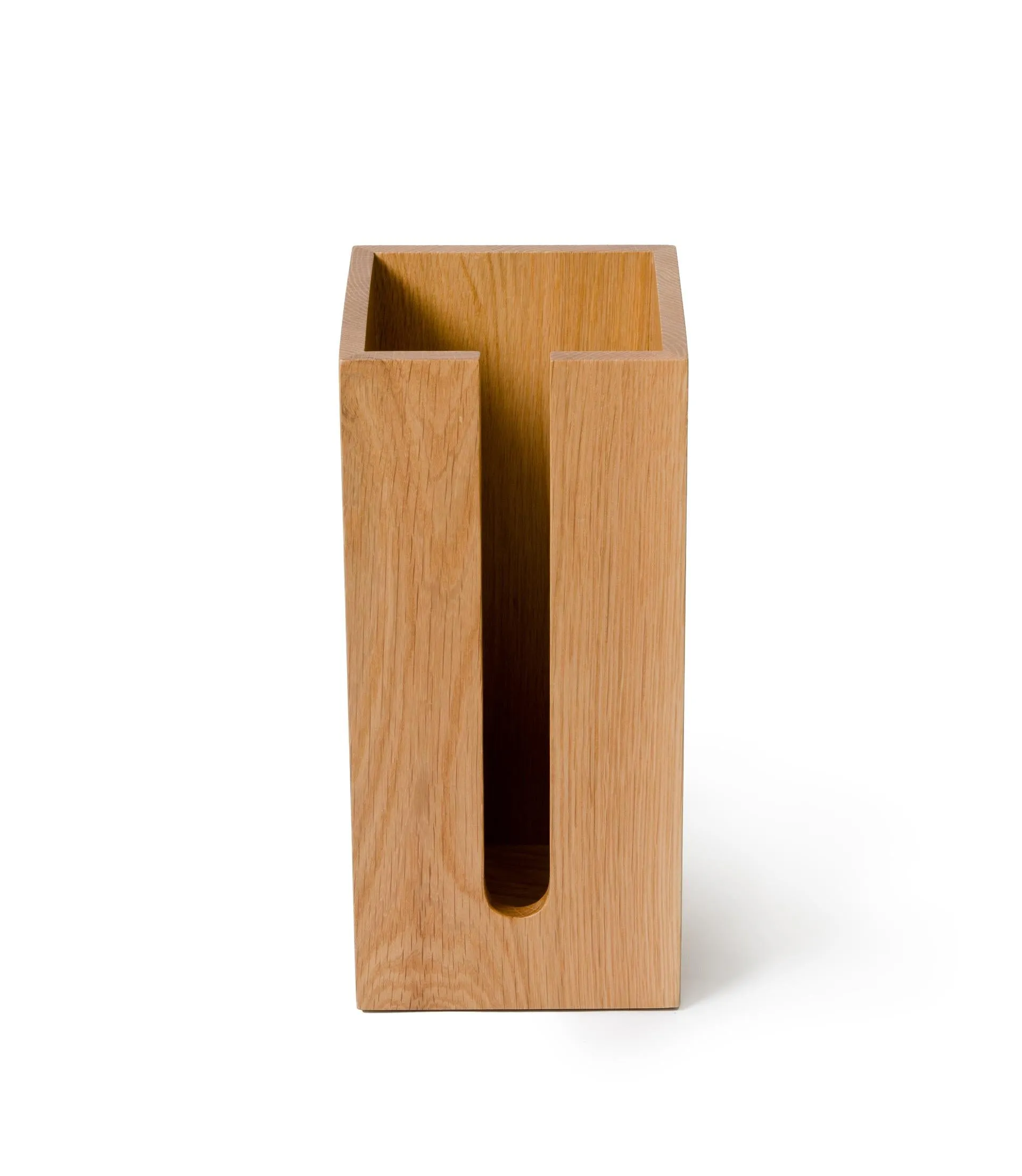 Mezza Roll Holder - Natural Oak Finish