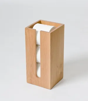 Mezza Roll Holder - Natural Oak Finish