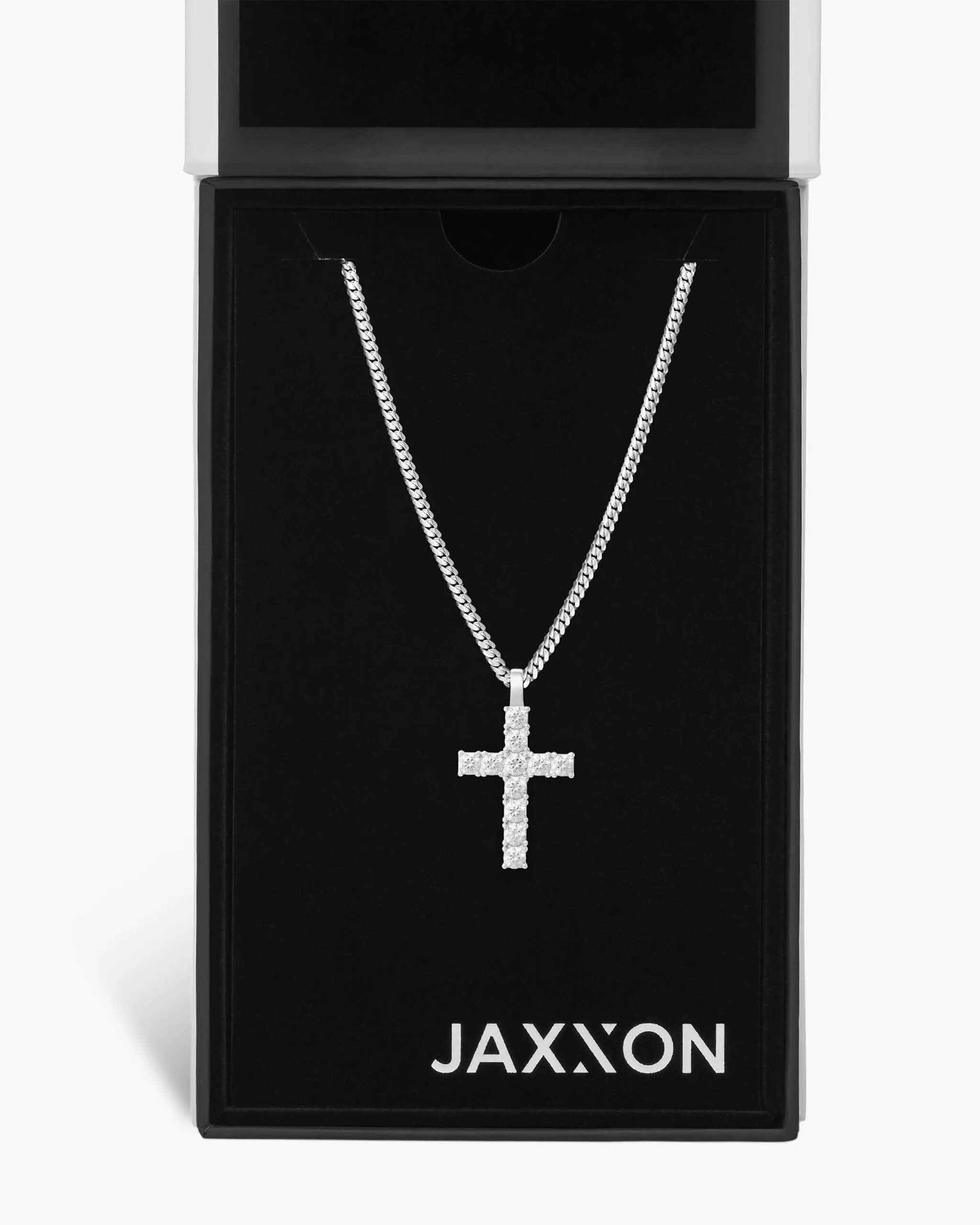 Micro Studded Cross Pendant